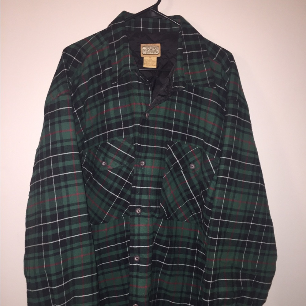 Schmidt workwear lined plaid shirt 3XL